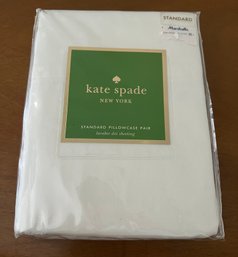 Kate Spade New York Larabee Dot Standard Pillowcase Pair - White