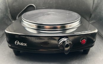 Oster Solid Single Burner - 900W Portable Electric Countertop Stove