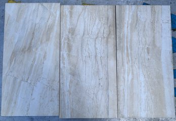 Ceramic Stone Flooring Tiles, 3 Pieces