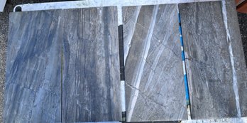 Ceramic Stone Floor Tiles, 4 Pieces
