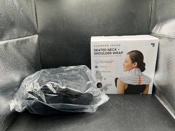 Sharper Image Heated Neck And Shoulder Weighted Lavender Heat Wrap