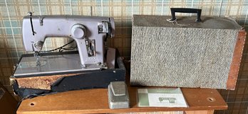 Sears Kenmore Model 50 Zig-Zag Sewing Machine With Case And Manual