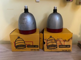 Kodak Darkroom Lamp Model B CAT 152 1178 With Original Boxes - 2 PCS