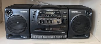 Panasonic RX-DT640 Platinum Collection Boombox Dual Cassette CD Radio