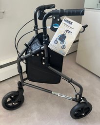 Lumex 3-Wheel Cruiser Rolling Walker With Storage Bag