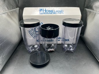 Magic Bullet Replacement Cups And Blade Set By Homeland Housewares