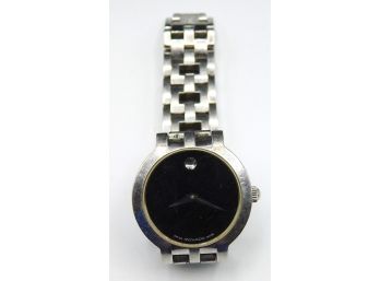 Movado 0604885 Estimo Black Dial Stainless