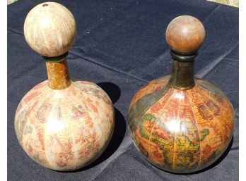 Rico Industries World Map Wine Decanter Set