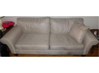 Raymour & Flanigan Grey Upholstered Sofa