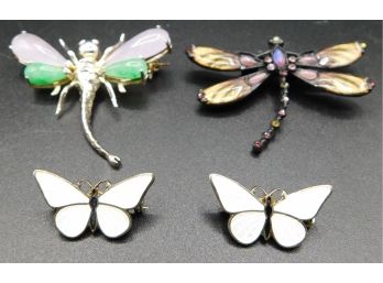 Set Of Four Brooch Pins