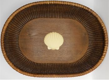 Seashell Wicker Basket