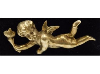 Flying Angel Sterling Silver Brooch Pin