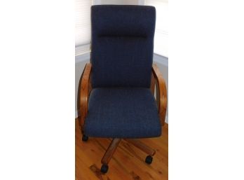 Blue Polyurethane Foam Executive Chair
