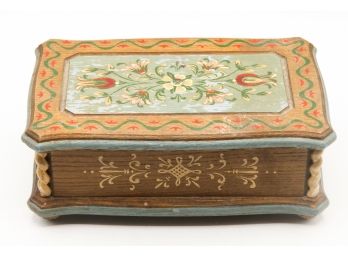 Vintage - Stunning REUGE Wooden Jewelry Music Box  - Swiss