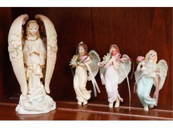 Lot Of 4 Ceramic Decorative Angles