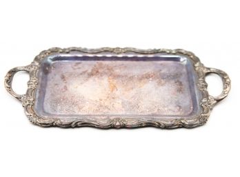 Vintage Silver-plate Serving Tray W/ 2 Handles - 1883 - FB Rogers Silver Co #6083