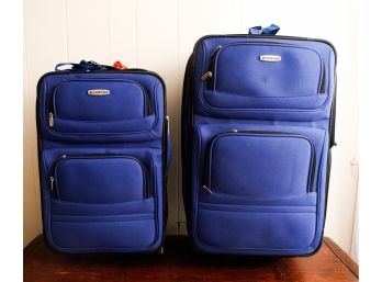 Lot Of 2 STRATUS Luggage Backs On Wheels  H22' *& H25'