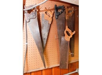 Lot Of 5 Assorted Hand Saws