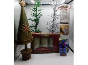 Assorted Lot Of Christmas Decorations