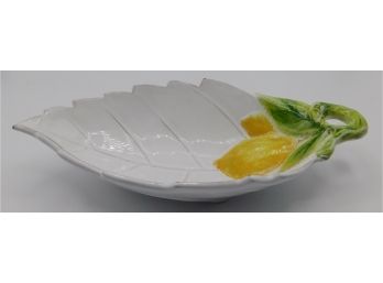 Decorative Leaf Shaped Lemon Serving Dish