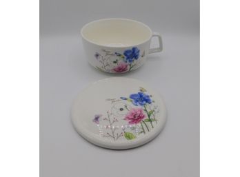Eco House Bone China 'Flowers Garden' Lidded Bowl