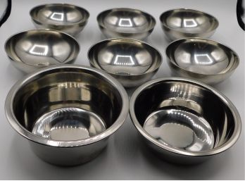 Mini Stainless Bowl Set - Set Of 8