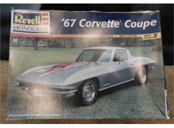 Revell Monogram '67 Corvette Coupe Model In Original Box