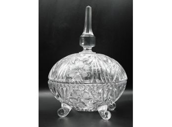 Crystal Candy Dish With Lid