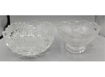 Pair Of Cut Class Bowls