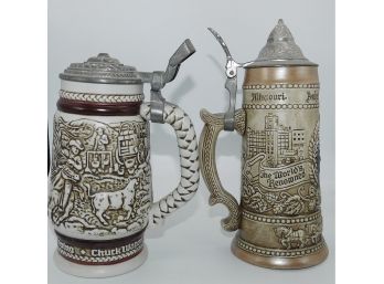 Ceramarte Anheuser-Busch Beer Stein Made In Brasil & Avon 1980 Beer Stein #328569