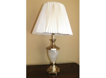 Pair Of Vintage Marble Lamps, 30'H