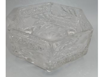 Etched Crystal Bowl