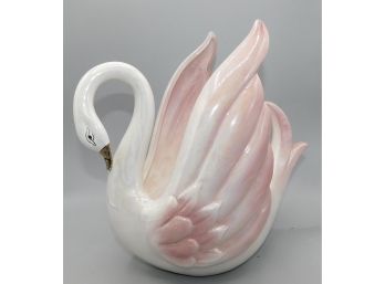 Norcrest Swan Crafted In Japan Stamped E-983, 8.5'H