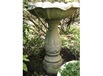 Cement Bird Bath