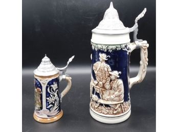 Pair Of Beer Steins Made In Germany