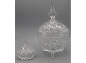 Crystal Candy Dish & Crystal Trinket Dish