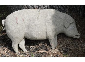 Decorative Cement Pig