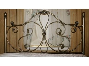 Lovely Brushed Silver Full Size Metal Headboard