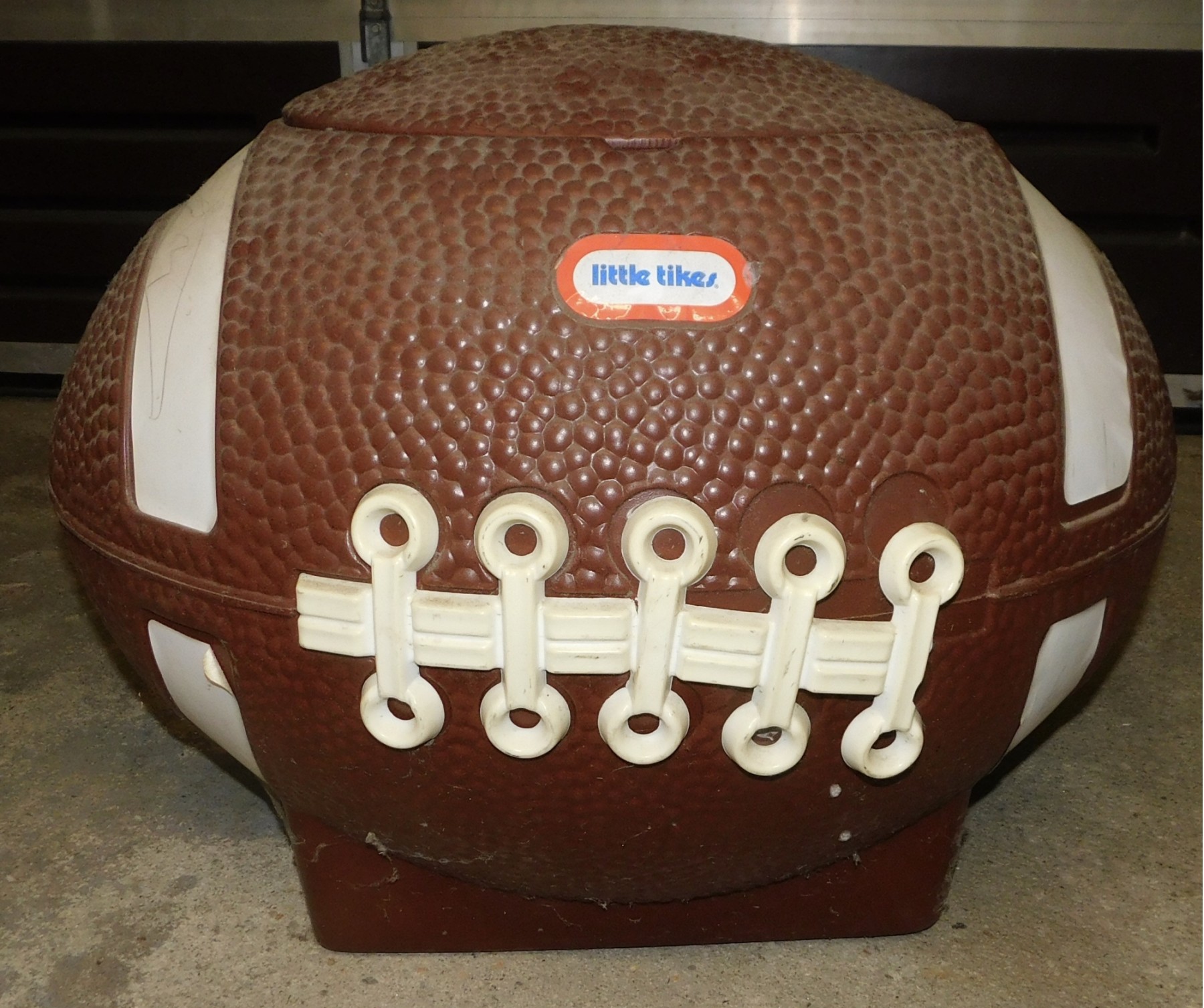 Vintage Little Tikes Football Toy Box Ice Chest Storage Hamper