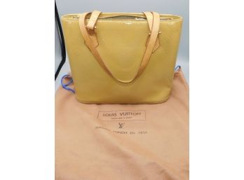 Faux Louis Vuitton Bag With Dust Bag Beige Color