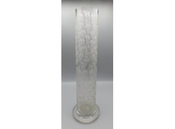 Glass Floral Design Vase