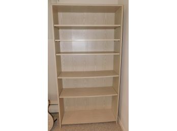 Pressed Board Bookshelf With 6 Shelves