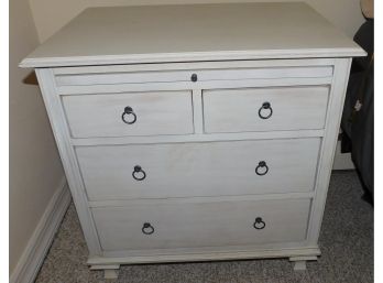 Lovely Lexington White Wooden 4 Drawer Night Stand