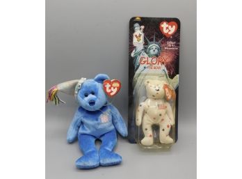 TY Beanies Collection Glory The Bear In The Box With The Birthday Beanies September