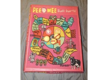 Vintage 1987 Herman Toys Pee Wee Ball Darts Game With Box
