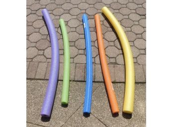 Assorted Lot Of 5 Pool Noodles
