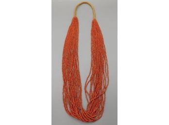 Lovely Faux Coral Bead Necklace
