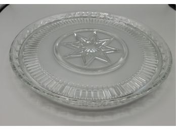 Cut Glass Serving Plate