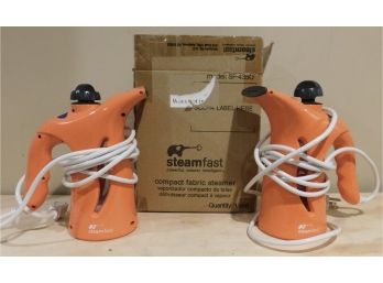 Pair Of Steamfast Compact Fabric Steamers With Box - Model#sF-4350