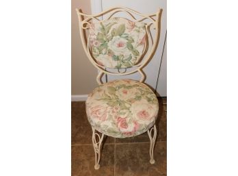 Vintage Metal Rebar Custom Upholstered Chair